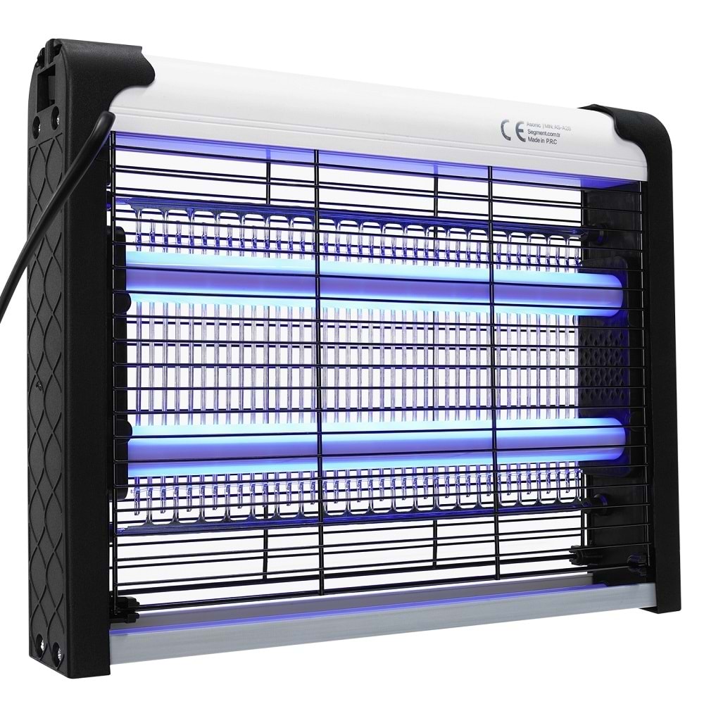 Asonic AS-A28 4W+ 2000V Zincir Askısılı İki Ledli Sinek Öldürücü Siyah Orta Boy