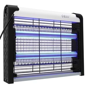 Asonic AS-A28 4W+ 2000V Zincir Askısılı İki Ledli Sinek Öldürücü Siyah Orta Boy