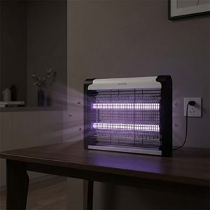 Asonic AS-A28 4W+ 2000V Zincir Askısılı İki Ledli Sinek Öldürücü Siyah Orta Boy