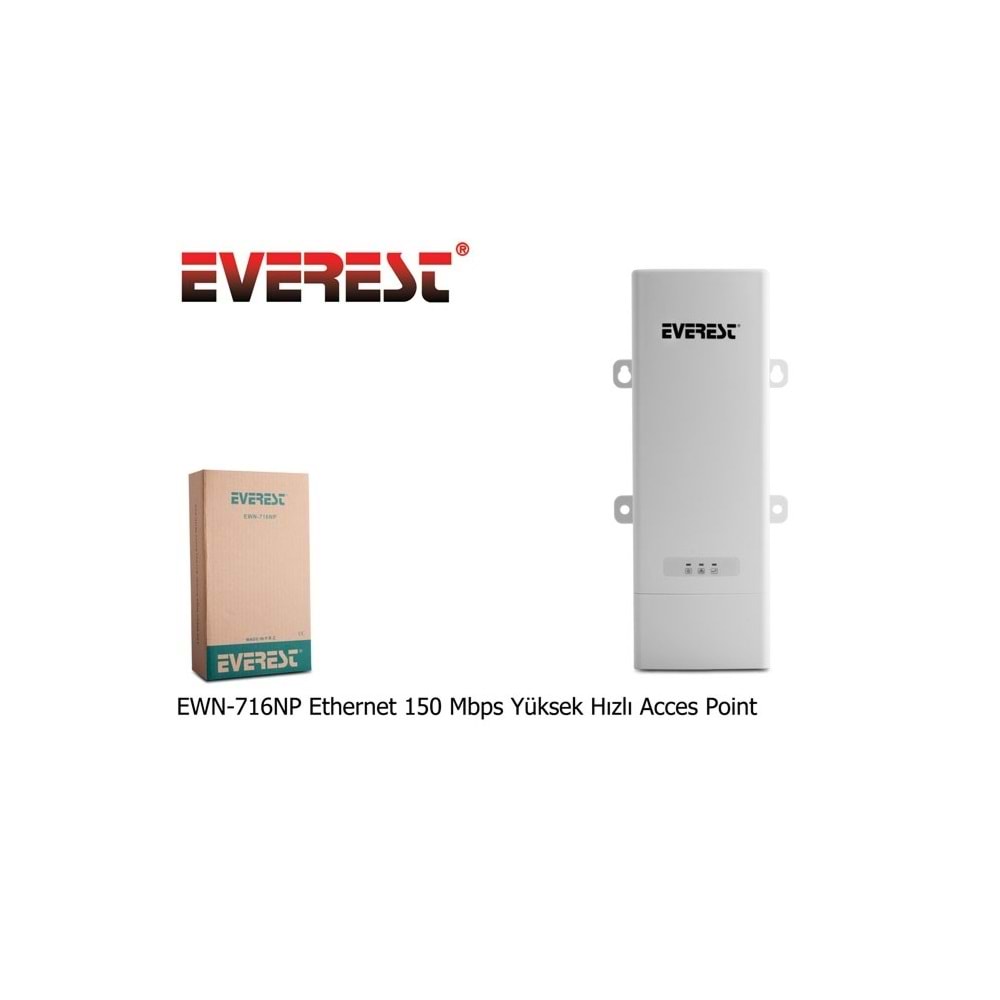 Everest EWN-716NP Ethernet 150 Mbps Kablosuz Router Yüksek Hızlı Acces Point