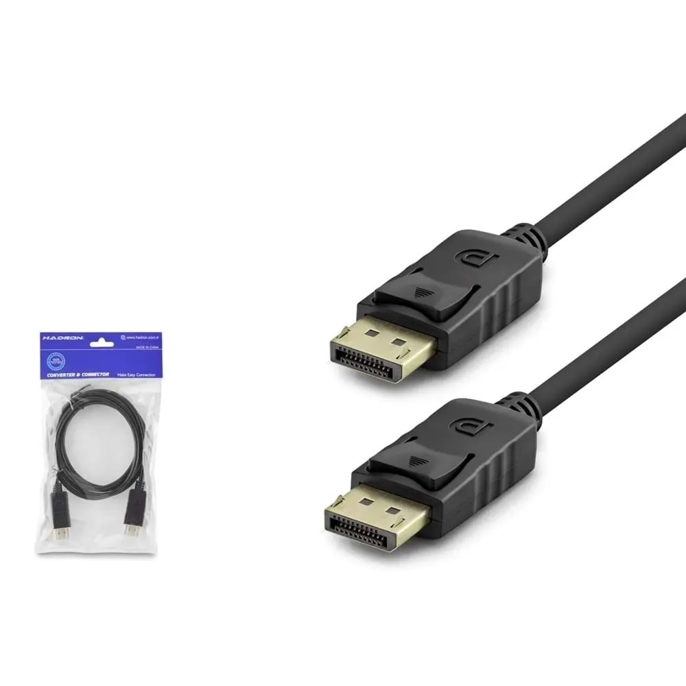 Hadron HDX7765 DisplayPort Görüntü Kablosu 4K 30 Hz 1.8 mt