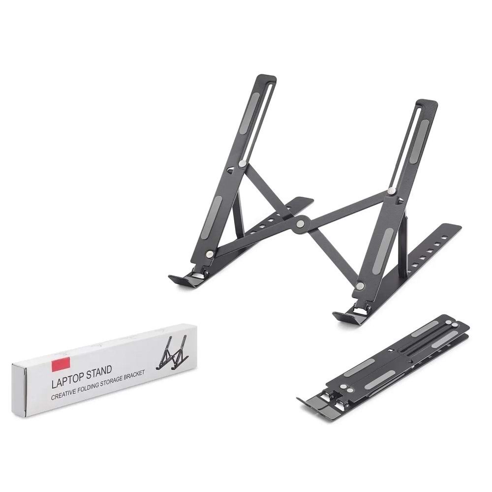 Nodar ND8031 Katlanır Ayarlanabilir Masaüstü Tablet ve Laptop Standı Metal - Siyah