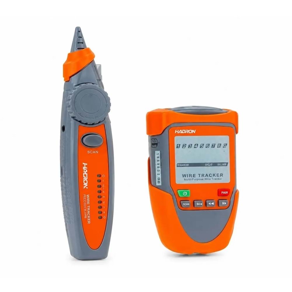 Hadron HDX6524 Wire Tracker Kablo Bulucu ve Network Test Cihazı Turuncu Gri
