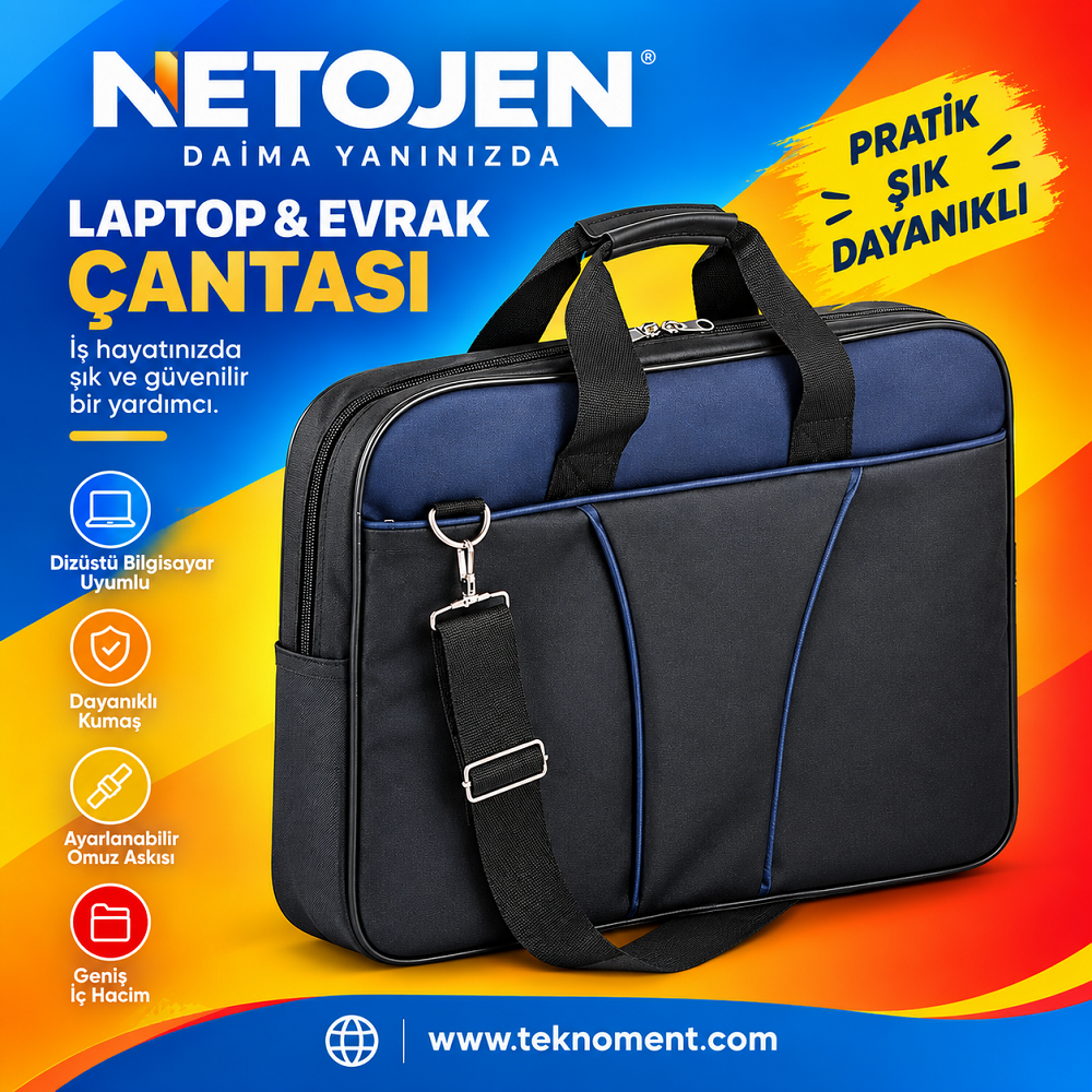 Netojen NT-288 Üç Gözlü Notebook Çanta