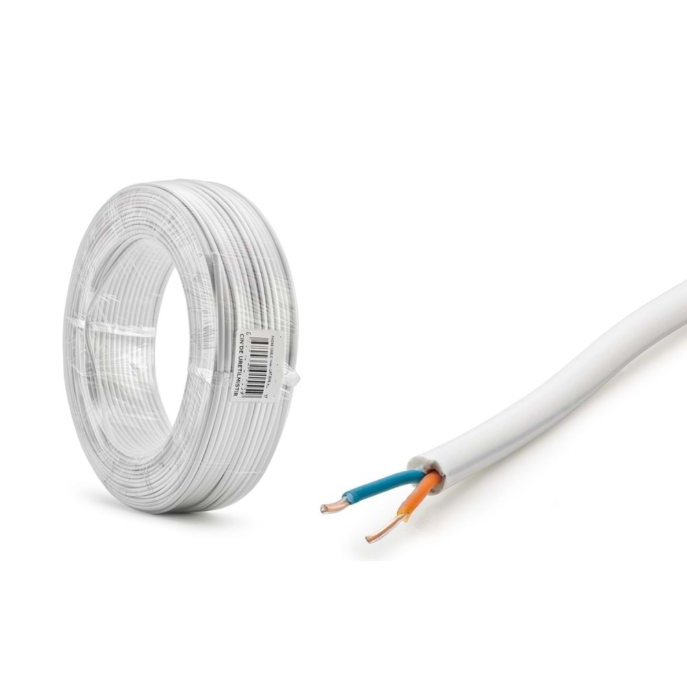Netojen NT-194 Telefon Hat Kablosu 2 Damarlı 100mt