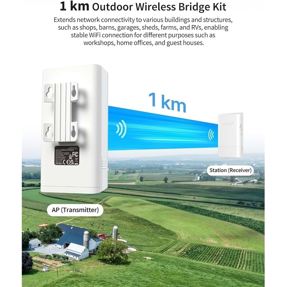 Netojen NT-771 1km Outdoor Noktadan Noktaya Aktarım