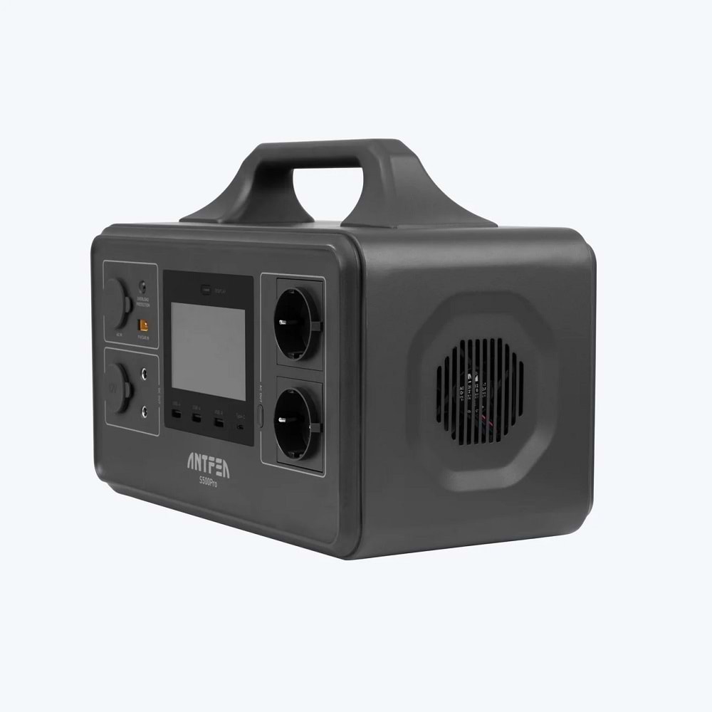 Antfea S500Pro 500W Taşınabilir Güç Sistemi (Güneş Paneli Uyumlu)