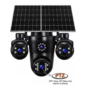 Mpia Reina 8mp 4 Kameralı 1*PTZ 4G Sim Kart Destekli Solar Kamera