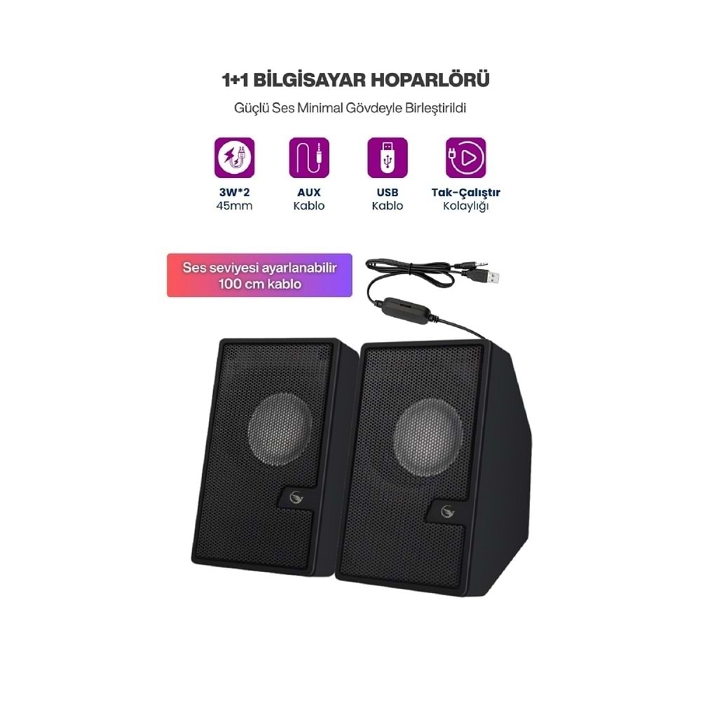 Sprange SR-PN784 1+1 Speaker ( 3W*2 )