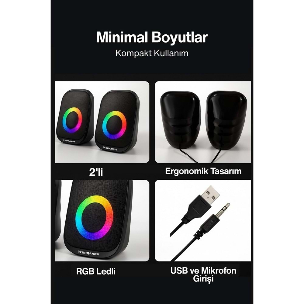 Sprange SR-PN786 1+1 Speaker ( 3W*2 )