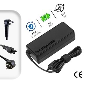 Sprange SR-L30 12V 7A 5.5 * 2.5mm 84W Güvenlik , Led ve Modem Adaptörü